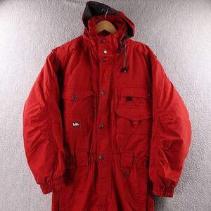 Vintage Killy Red Technical Equipment Snowsuit Hooded One Piece Men's Size 38